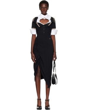 Vivienne Westwood Long Monday Pulling Midi Dress - Black