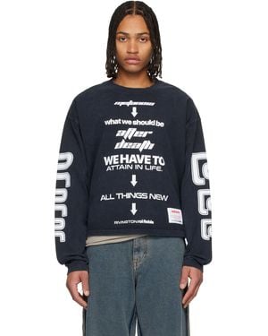 RIVINGTON roi Rebis 'After Death' Cva Ls T-Shirt - Blue