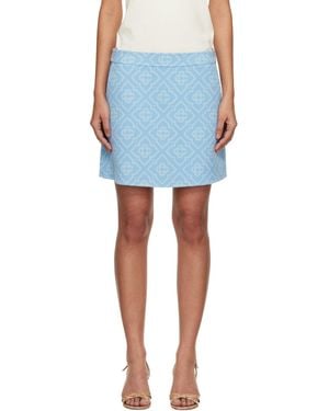 CASABLANCA Double Faced Miniskirt - Blue