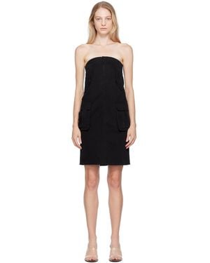 we11done Cargo Denim Midi Skirt - Black