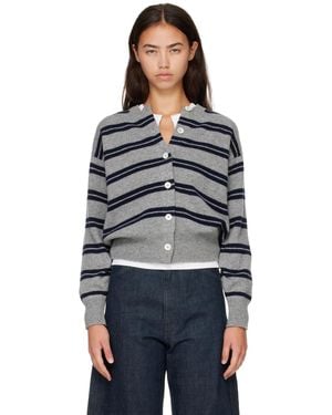 &Daughter Ada Crewneck Cardigan - Grey