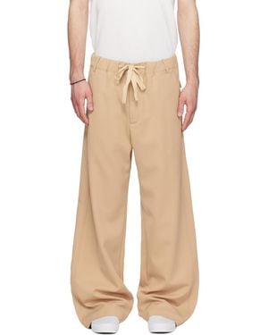 Sanderlak Tailored Drawstring Trousers - Natural