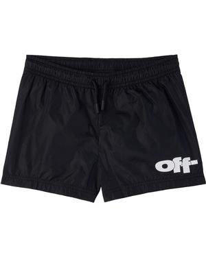 Off-White c/o Virgil Abloh キッズ｜ブラック Off Split スイムショーツ