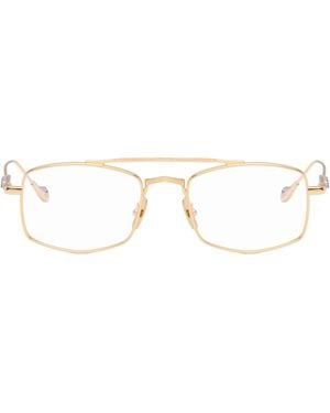Cutler and Gross The Great Frog Edition Bowie Rectangle Glasses - Brown
