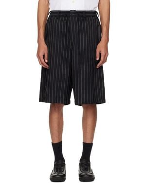 Y-3 Pinstripe Sport Uniform Shorts - Black