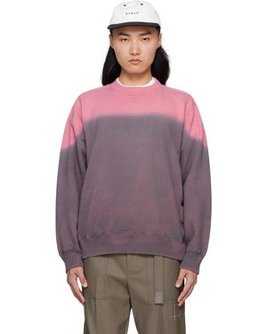Sacai Garment Dye Sweatshirt - Purple