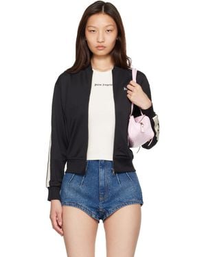 Palm Angels Classic Logo Track Bomber Jacket - Blue