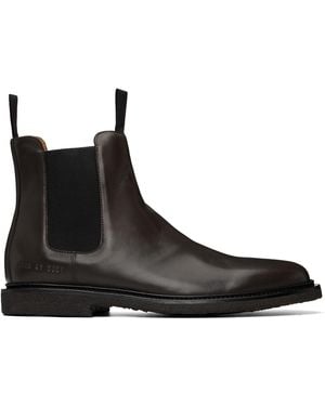 Common Projects Leather Chelsea Boots - Black