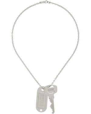 MM6 by Maison Martin Margiela シルバー Key Tag ネックレス - マルチカラー