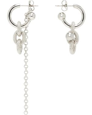 Justine Clenquet Blake Earrings - White