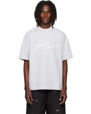 Acne Studios Embroidered Logo T-Shirt - White