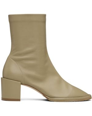 BY FAR Josiah Lamb Nappa Leather Boots - Green