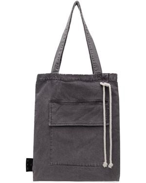 Song For The Mute Flap Pocket Tote - Black