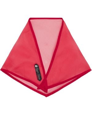 Lanvin Silk Organza Triangle Scarf - Red