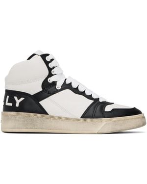 Bally Black & White Raise High-top Trainers