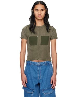 【関税込み】Dion Lee ホワイト シュランケン リベット Tシャツ 関税込み】Dion Lee ホワイト シュランケン リベット Tシャツ