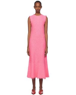 Jil Sander Pink Sleeveless Midi Dress
