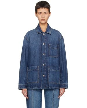 Bottega Veneta Indigo Wash Denim Overshirt - Blue