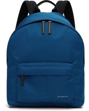 Givenchy ブルー ボンディングロゴ バックパック