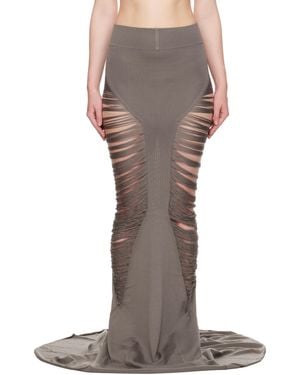 Rick Owens グレー Hollywood Tanja マキシスカート - ブラウン
