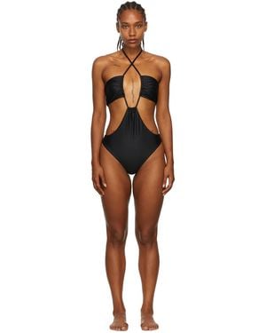 Rosetta Getty Recycled Polyester One-Piece Swimsuit - Black