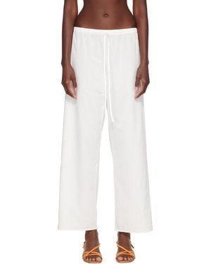 Cou Cou 'The Pant' Lounge Trousers - White