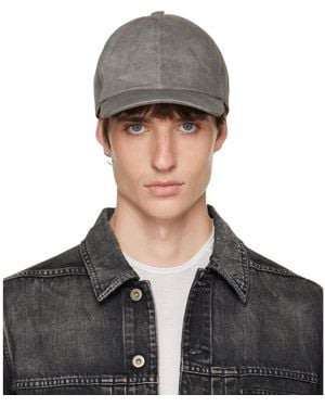 Rick Owens Denim Baseball Cap - Black
