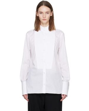 Tom Ford Chemise De Smoking Blanche En Coton