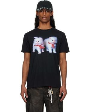 Ashley Williams Ssense限定 ブラック Kitten Danny Tシャツ