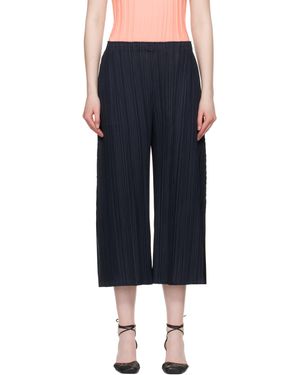 Pleats Please Issey Miyake Mellow Pleats Trousers - Black