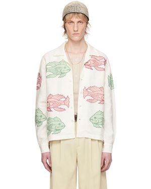 Bode Piscine Appliqué Shirt - Multicolour