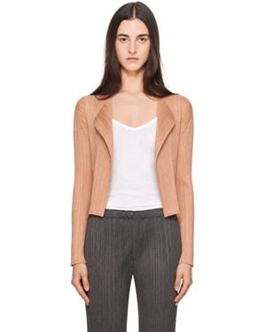 Pleats Please Issey Miyake Cardigan Monthly Colors June - Gris