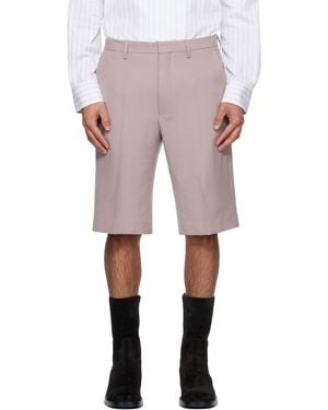 Dries Van Noten ピンク Wool ショートパンツ - マルチカラー