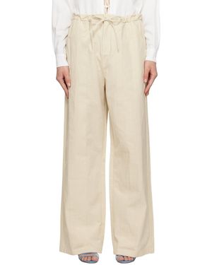 Christopher Esber Off-white Multi Panelled Trousers - Natural