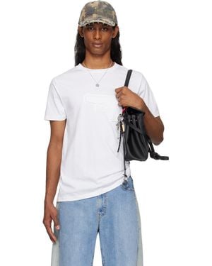 Ashley Williams Ssense Exclusive Embossed Gun Danny T-shirt - White