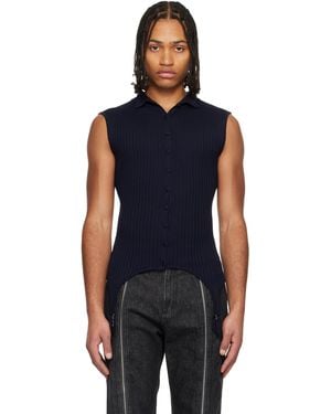 Jean Paul Gaultier 'The Garter Waistcoat' Turtleneck - Black