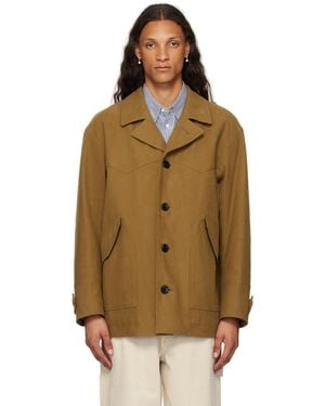 AFTER PRAY Tan Tom Western Jacket - Brown