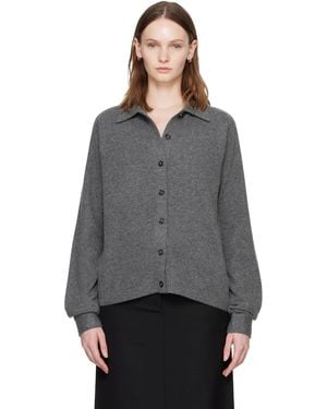 TOTEME Raglan-sleeve Cashmere Cardigan - Grey