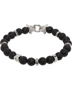 Ferragamo Gancini Elasticized Bracelet - Black