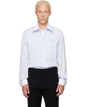 Acne Studios Layered Poplin Button-Up Shirt - White