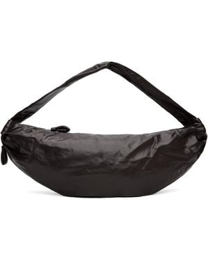 Lemaire Large Soft Croissant Bag - Black