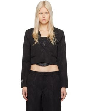 Ksubi London Crop Blazer - Black