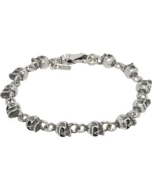 Emanuele Bicocchi Multi-Skull Bracelet - Metallic