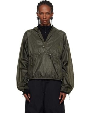 Cecilie Bahnsen Khaki The North Face Edition Marlowe Pullover Wind Jacket - Black