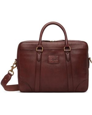 Polo Ralph Lauren Heritage Leather Messenger Bag - Brown