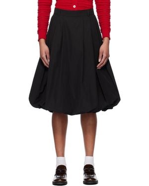 DUNST Balloon Midi Skirt - Black