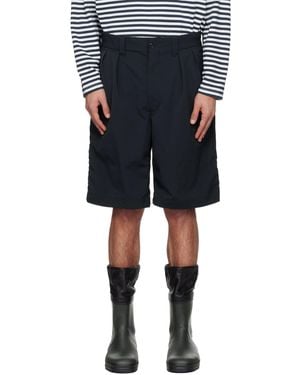 Nanamica Ooal Alphadry Double Pleat Shorts - Blue