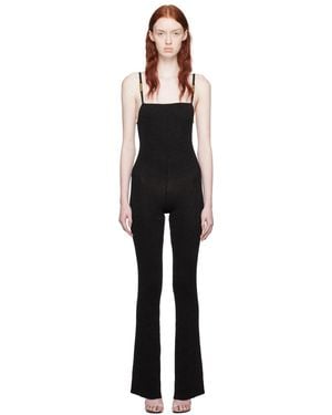 Gcds Black Metallic Jumpsuit