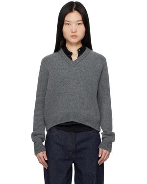 &Daughter Glenn V-Neck Jumper - Black
