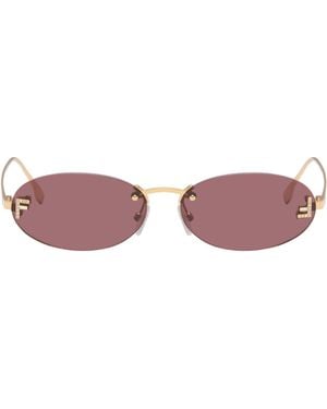 Fendi First' Crystal Sunglasses - Pink